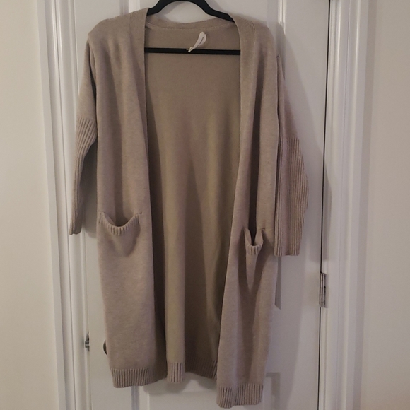 Goodnight macaroon brown knit cardigan
